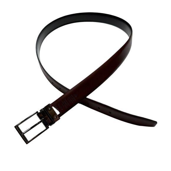 Dockers Men's Reversible Brown Black Italian Leather Belt Sz 40 - Picture 1 of 10